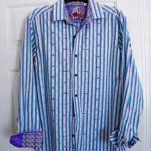David Graham mens dress shirt. Medium, shaped fit, great condition.